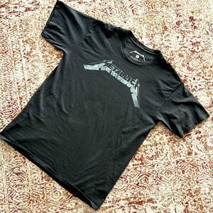 Washed Black Metallica Tee - Large